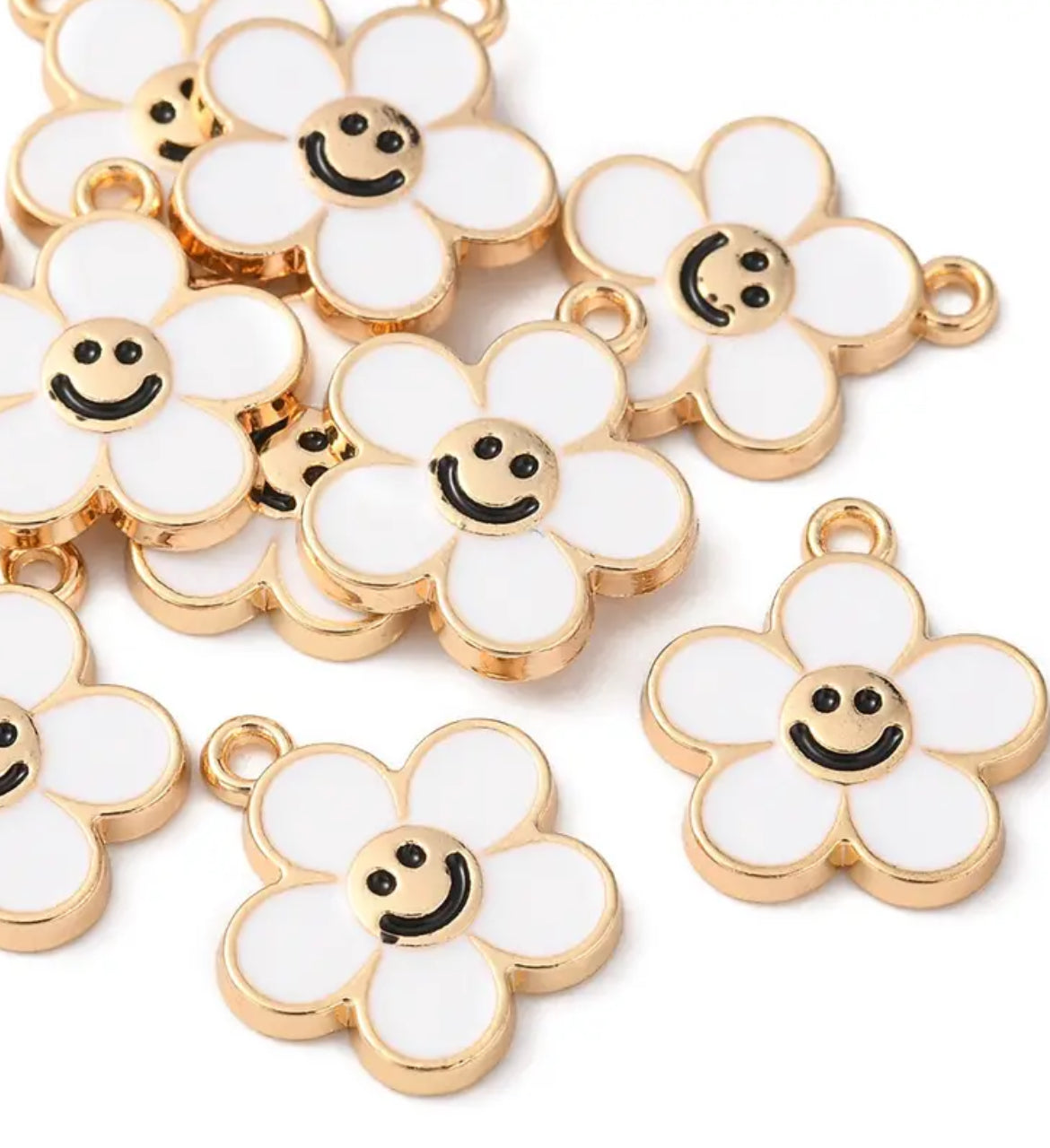 Flower Smiley Charm