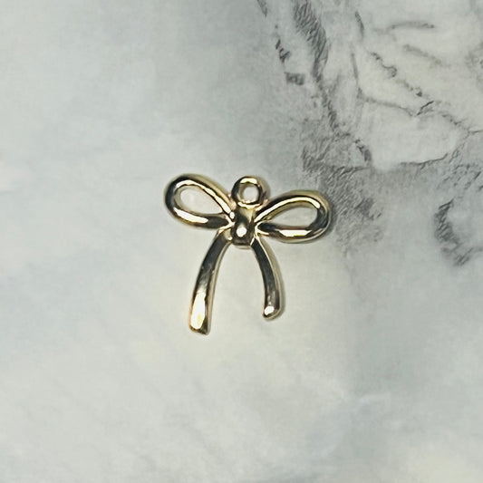 Gold Bow Charm