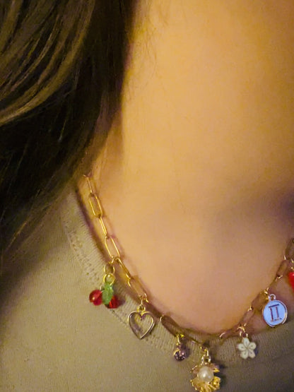 5 charm necklace in person sale